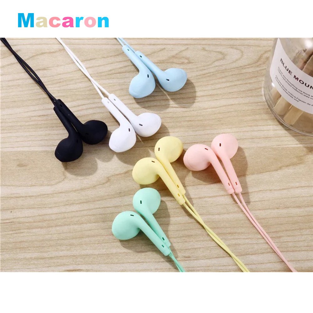 U19 Macaron Color 3.5mm HIFI Headset Over Ear Suara Musik dengan Kabel 1.2m Earphone