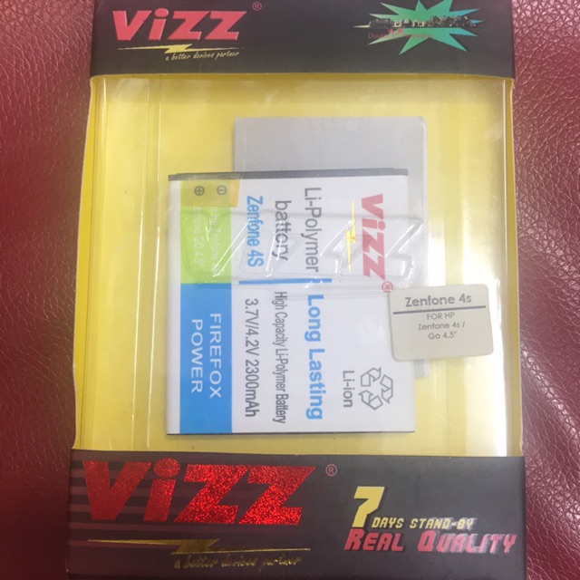 BATERAI BATRE BATTERY VIZZ MURAH ASUS ZENFONE 4S/GO 4.5in 2300MAH DOBBLE POWER BATERAI VIZZ ASUS ZENFONE GO 4.5in DOBLE POWER