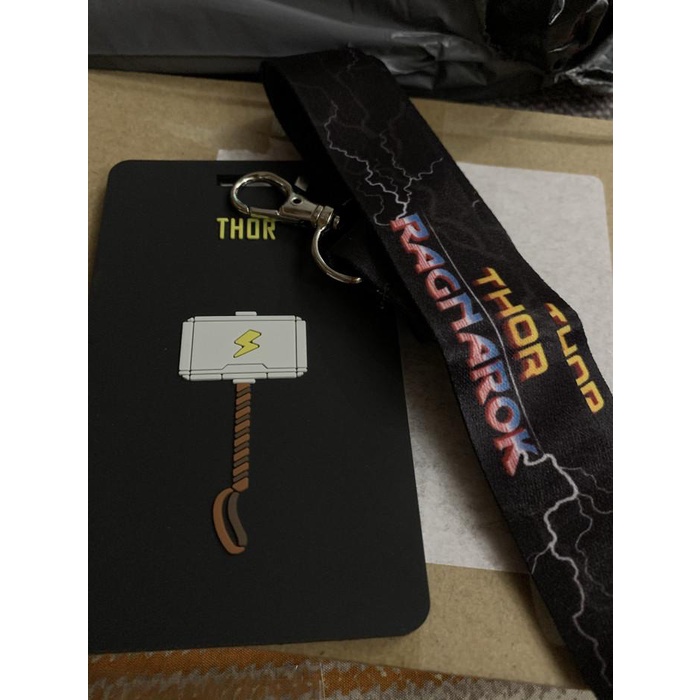 

Yoviu | Lanyard Marvel Gantungan Id Card Holder Soft Case Superhero