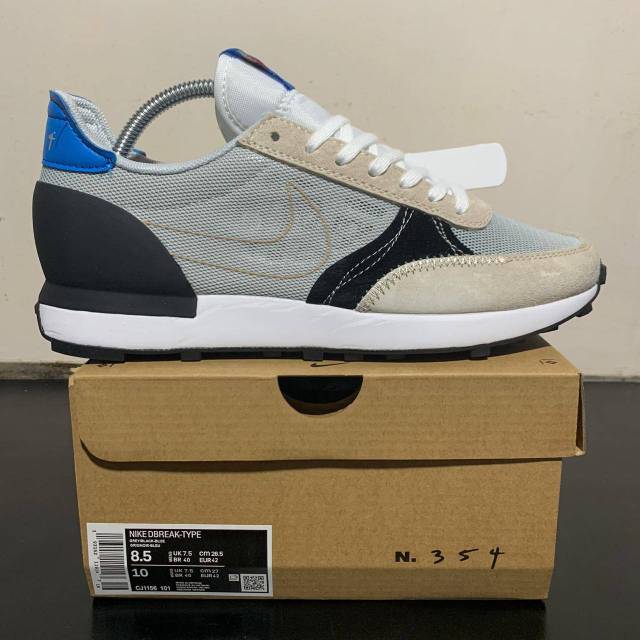 SEPATU Nike dbreak- type grey/beige/black