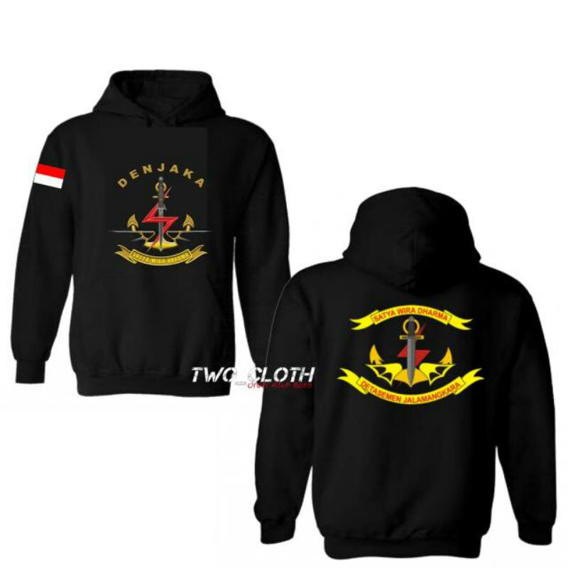 HOODIE DENJAKA INDONESIA KEREN/JAKET DENJAKA INDONESIA GRATIS NAMA DAN LOGO COSTUMER