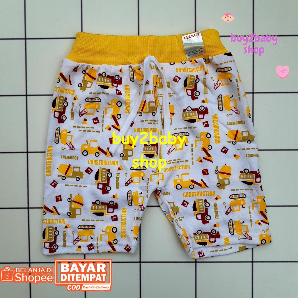 Celana pendek anak model boxer full color print motif USAGI usia 1-3 Tahun 3 PCS