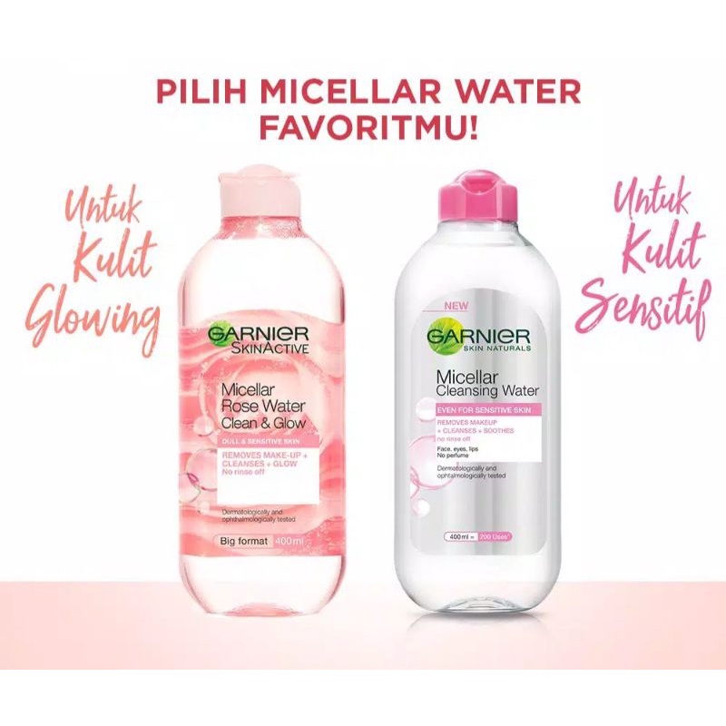 Garnier Micellar Rose Water Clean &amp; Glow 125ml