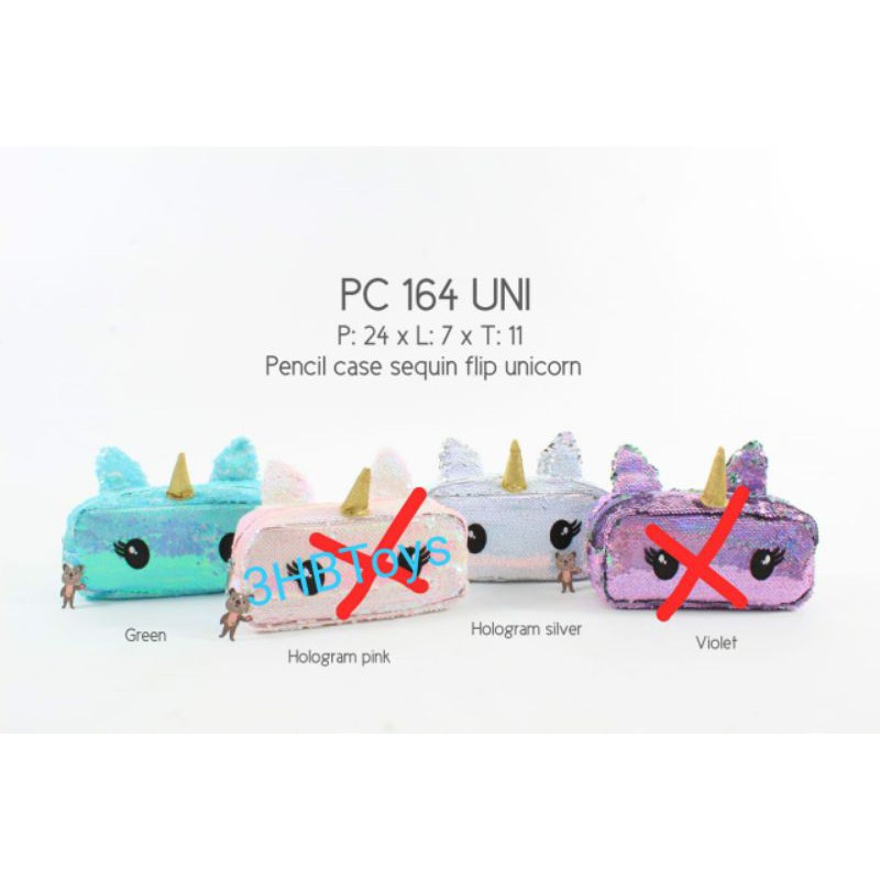 

Pencil Case Sequin Flip Unicorn/Tempat Pensil Anak