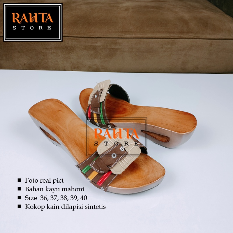 Jual Skr Sandal Kelom Model Kijang Kokop Gesper Sandal Kayu Shopee