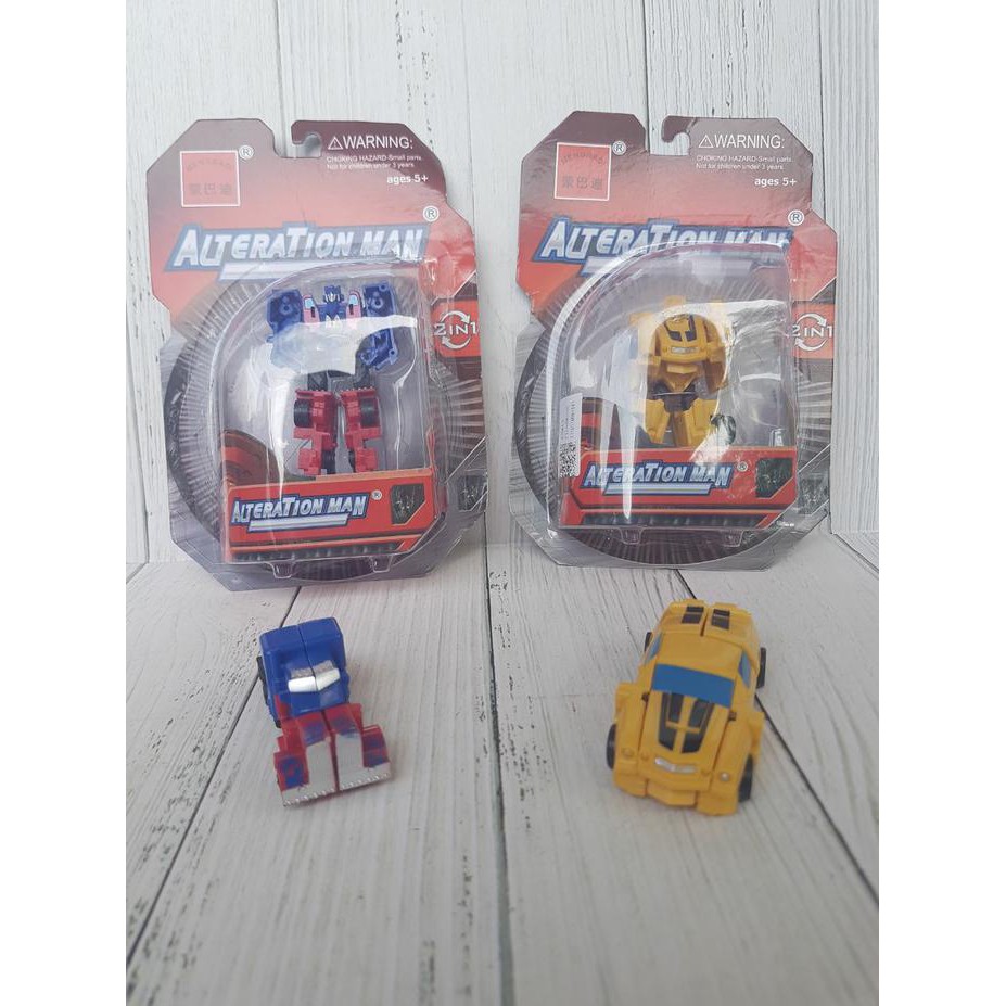 Robot Mini Transformers Optimus Prime Dan Bumble Bee Termurah