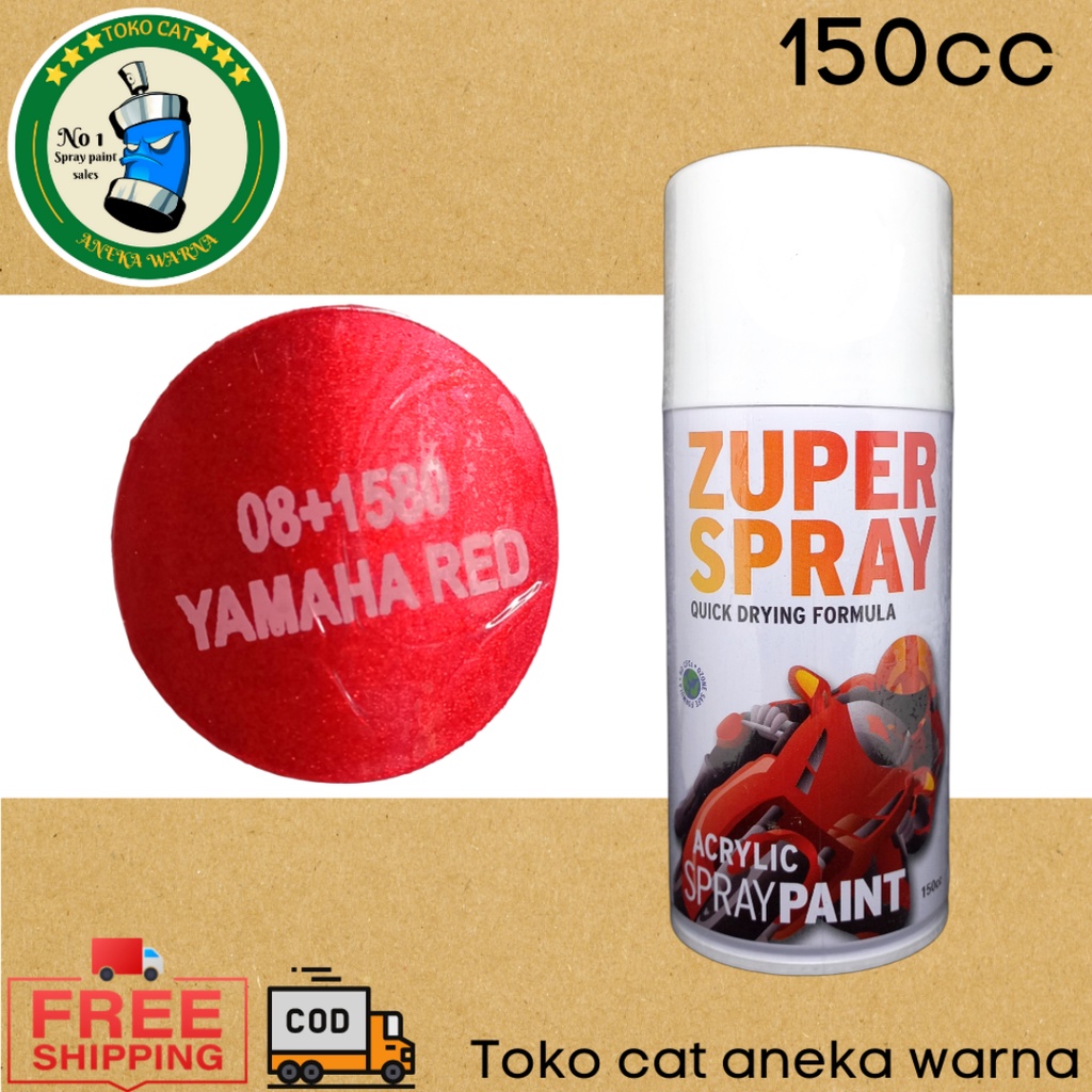 cat semprot 150cc candy yamaha red 08+1580 zuper spray produk dari rj london spray paint cat semprot pilok pilox