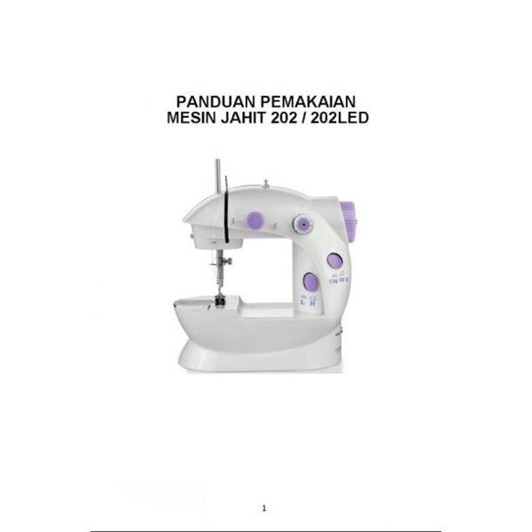 Sewing Machine  / FHSm 202 / GT 202 Mesin Jahit mini RA1639 CC Home