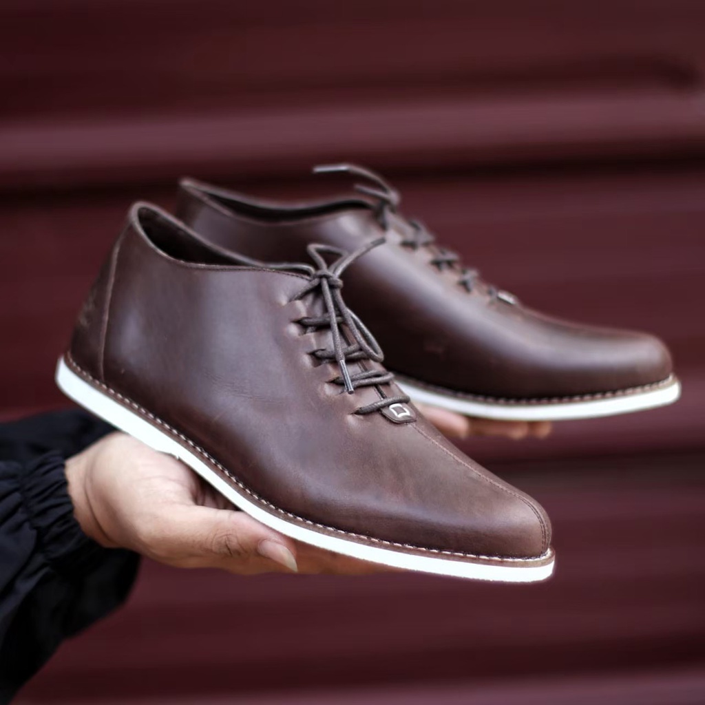 BURAY X SEPATU BOOTS PRIA OXFORD DEWASA WOLF KULIT ASLI CASUAL FORMAL BOOTS PRIA SEKOLAH KULIAH KERJA PROYEK KANTOR GURU PNS PESTA RESMI NYAMAN || BOOTS PRIA OXFORD BERKUALITAS 2022