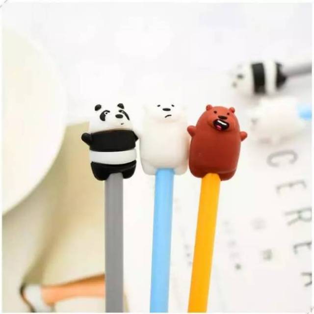 

We Bare Bear Gel Pen Pena Lucu