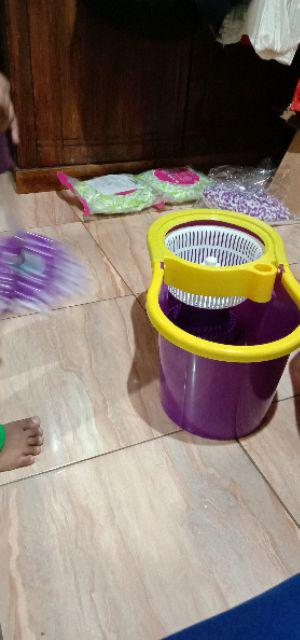 Alat Pel Otomatis Imh Ultra Mop Bolde Color + Botol Sabun + Drainase