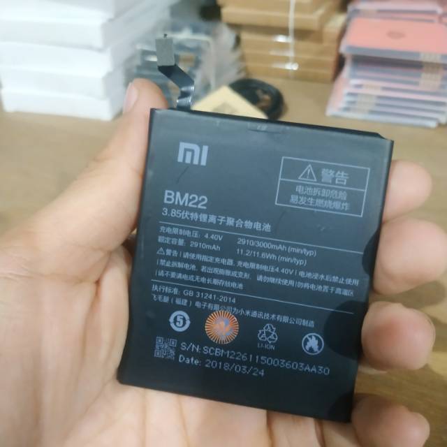 BATRE BATERAI BATERE BATTERY XIAOMI MI5 BM22 ORIGINAL BATTERY