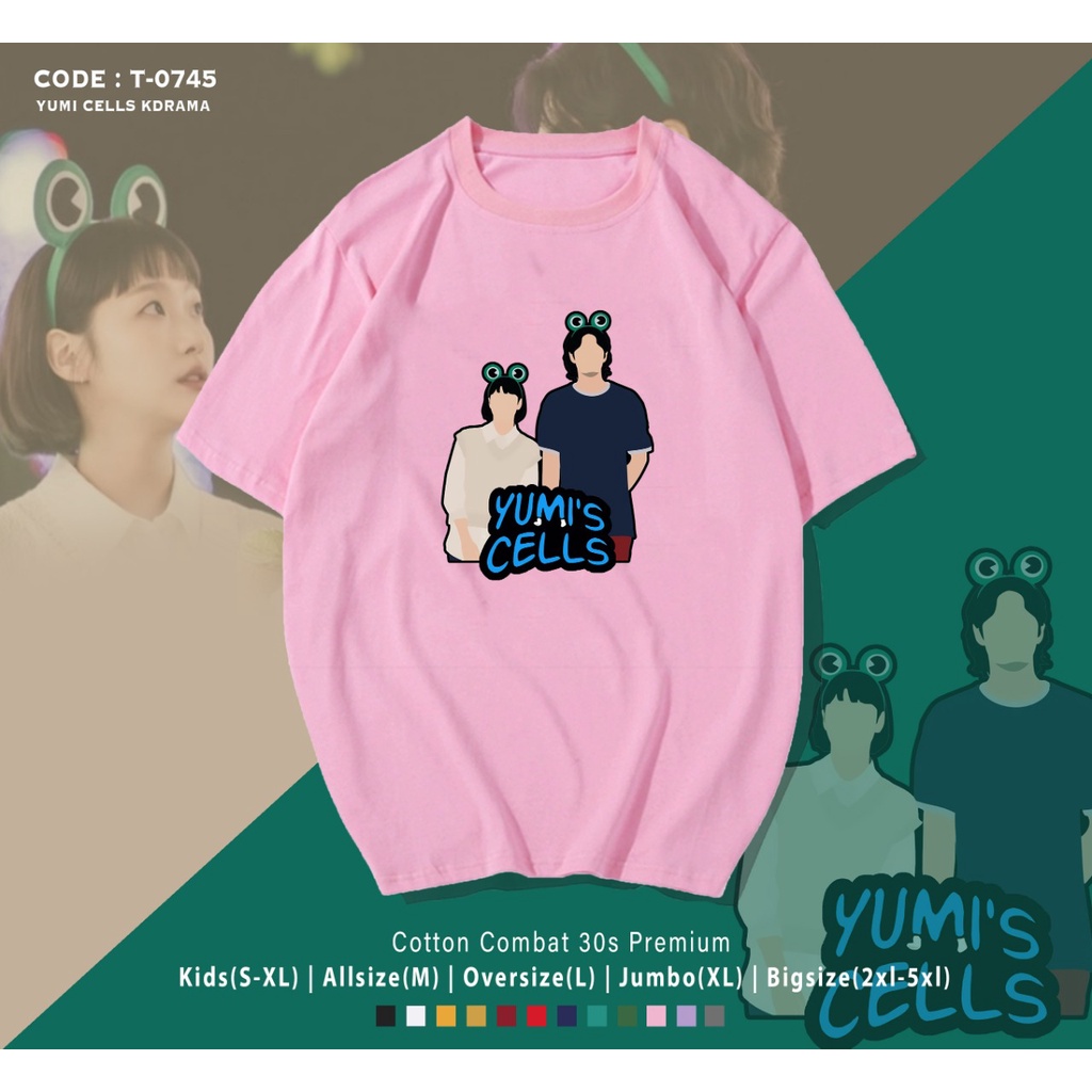 KAOS / T-SHIRT / YUMIS CELLS / ATASAN WANITA &amp; PRIA / BAJU SANTAI / 100%  REAL PICTURE