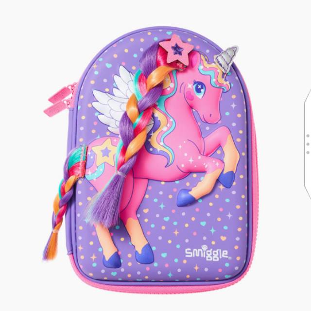 

Kotak Tempat Pensil Anak Original Smiggle Pencil Case Hardtop Unicorn