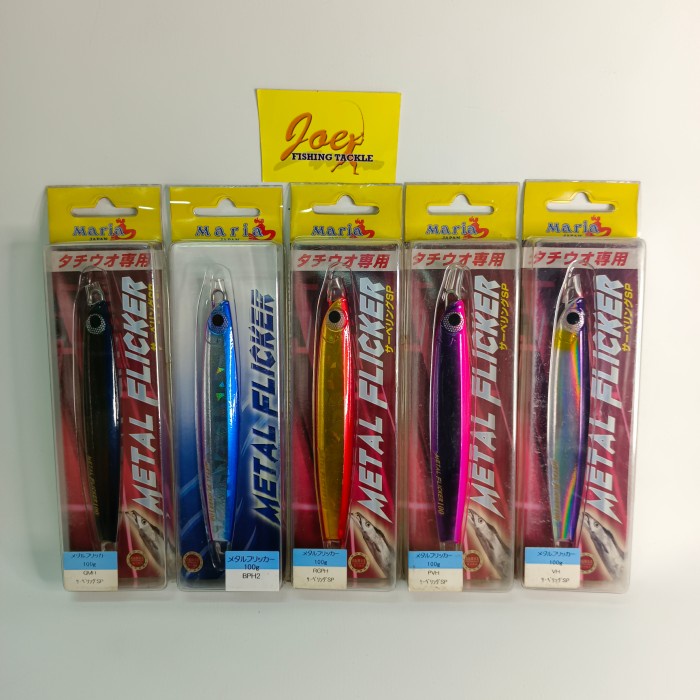 Maria Metal Flicker 100 Gram Metal Jig Original Umpan Pancing Jigging