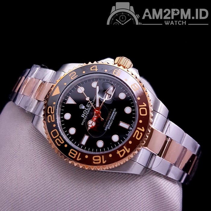 Suplier Jam Tangan Rolex GMT Master II Automatic Rose Gold Two Tone