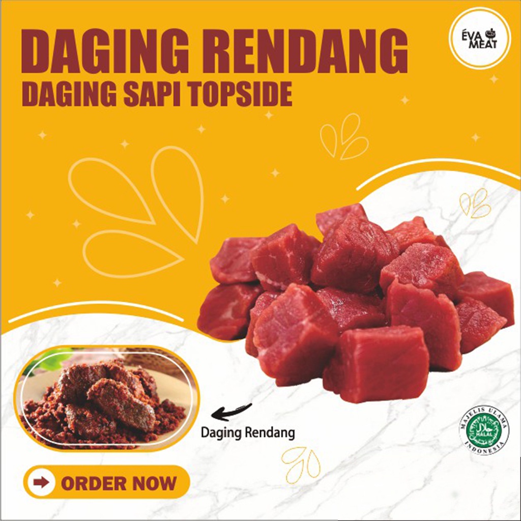 

Daging rendang - gepuk - soto - DADU - meat cutting lainnya - daging sapi rendang bandung