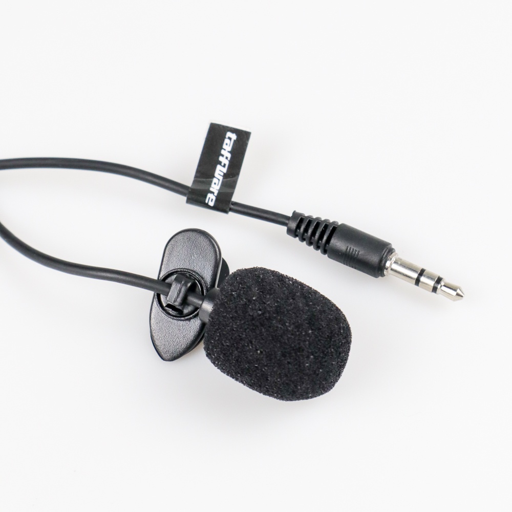 Taffware 3.5mm Microphone with Clip for Smartphone / Laptop / Tablet PC -503 - Black