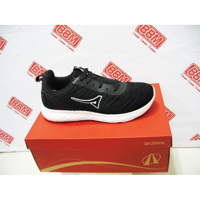 ARDILES KINTAMANI - SEPATU WANITA SANTAI KERJA RUNNING - Hitam/Putih