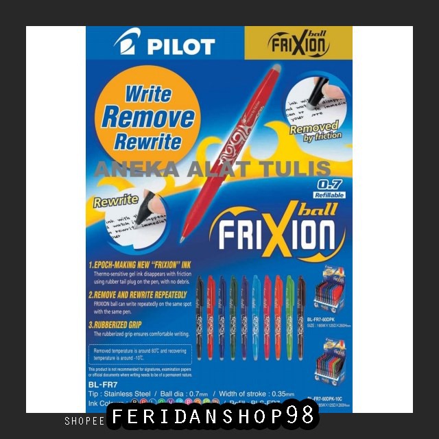 

FR16 PULPEN PILOT PEN FRIXION BEST BALL BY FERIDANSHOP98