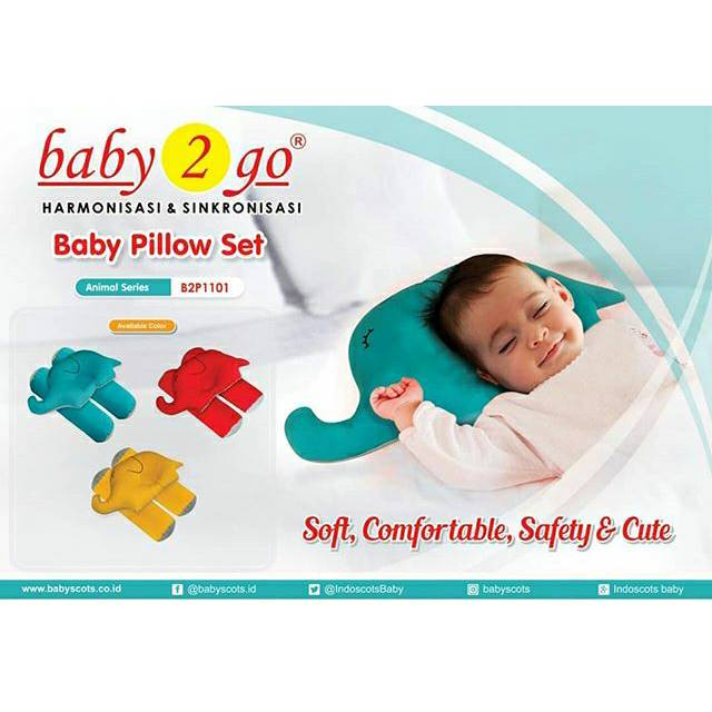 ♥BabyYank♥ BANTAL BAYI SET / BABY PILLOW SET BABY 2 GO B2P1101