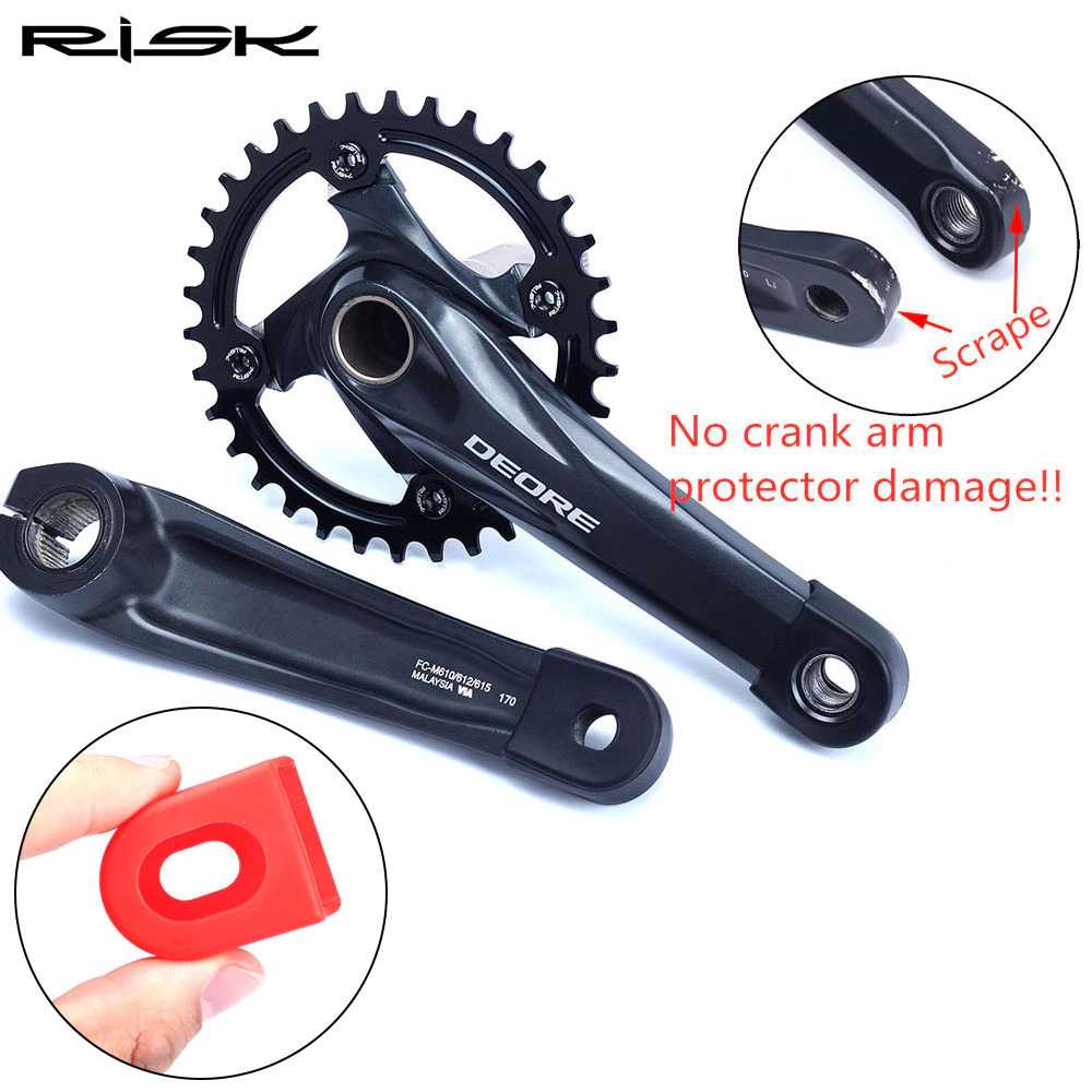 TG - HBF RISK Cover Crank Sepeda Silicone Bicycle Arm Protector - JI1171