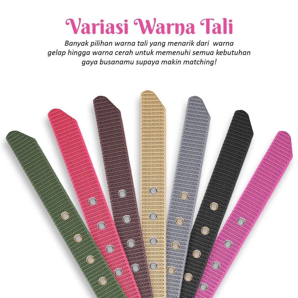 IKAT PINGGANG WANITA TALI GESPER NYLON CANVAS SABUK PREMIUM WOMEN BELT FASHION CODE: SD-35