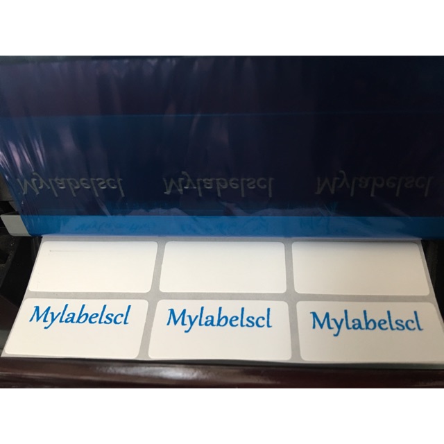 

Ganti tinta Biru Muda / Emas Gold / Putih White Label Nama Sticker Waterproof Name Stiker