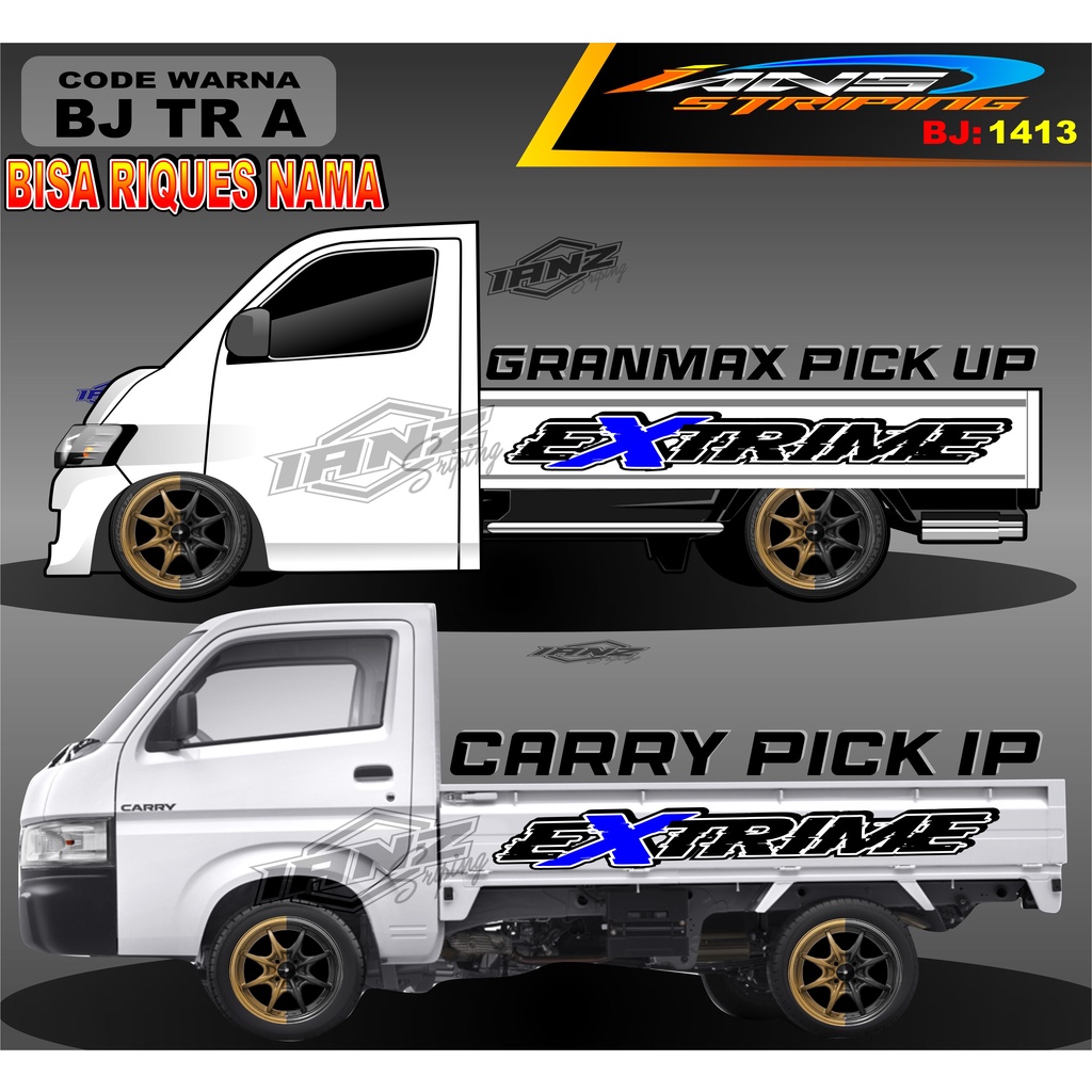 STICKER TULISAN GRANMAX PICK UP / STICKER BAK SAMPING GRANMAX / DECAL STICKER GRANMAX PICK UP