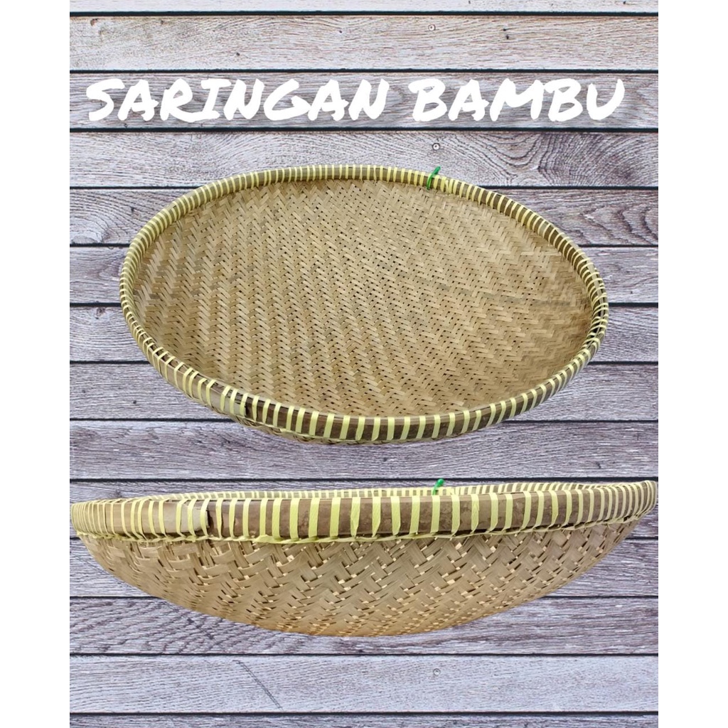 KALO AYAKAN TAMPAH BAMBU SARINGAN BAMBU SEROKAN BAMBU TANGGOK IRIK PENYARING BAMBU