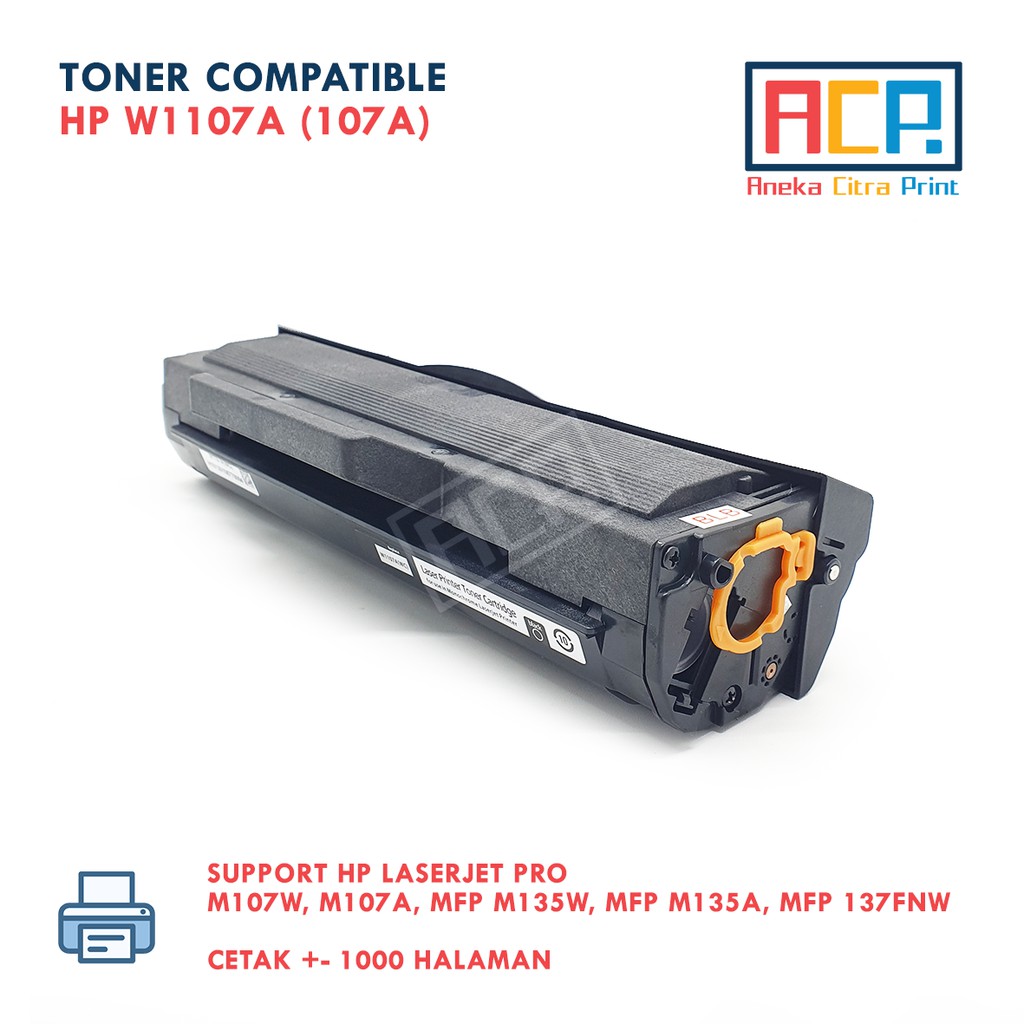 Toner Compatible Cartridge HP 107A W1107A - M107A 107W M107W 107 105A - Tanpa Chip