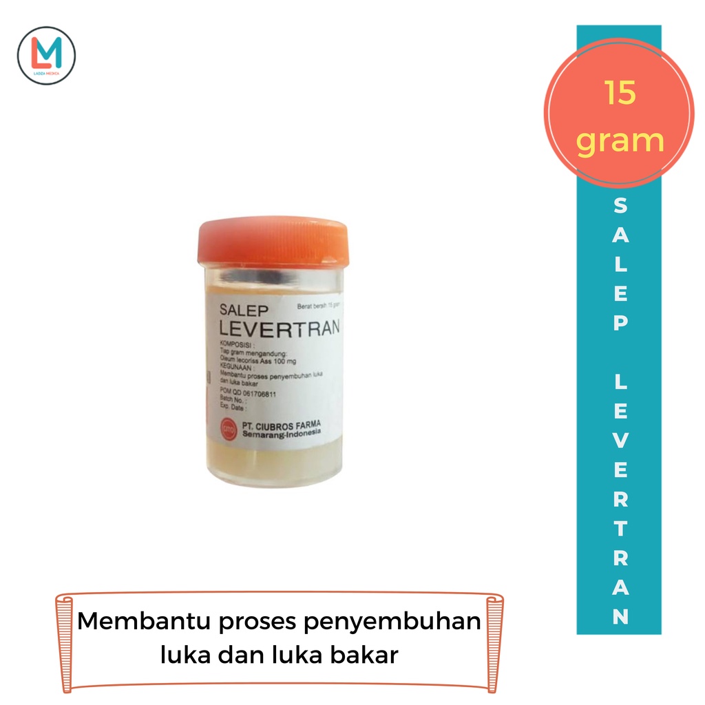 Salep Levertran Isi 15 gram ∣ Salep Untuk Luka Bakar