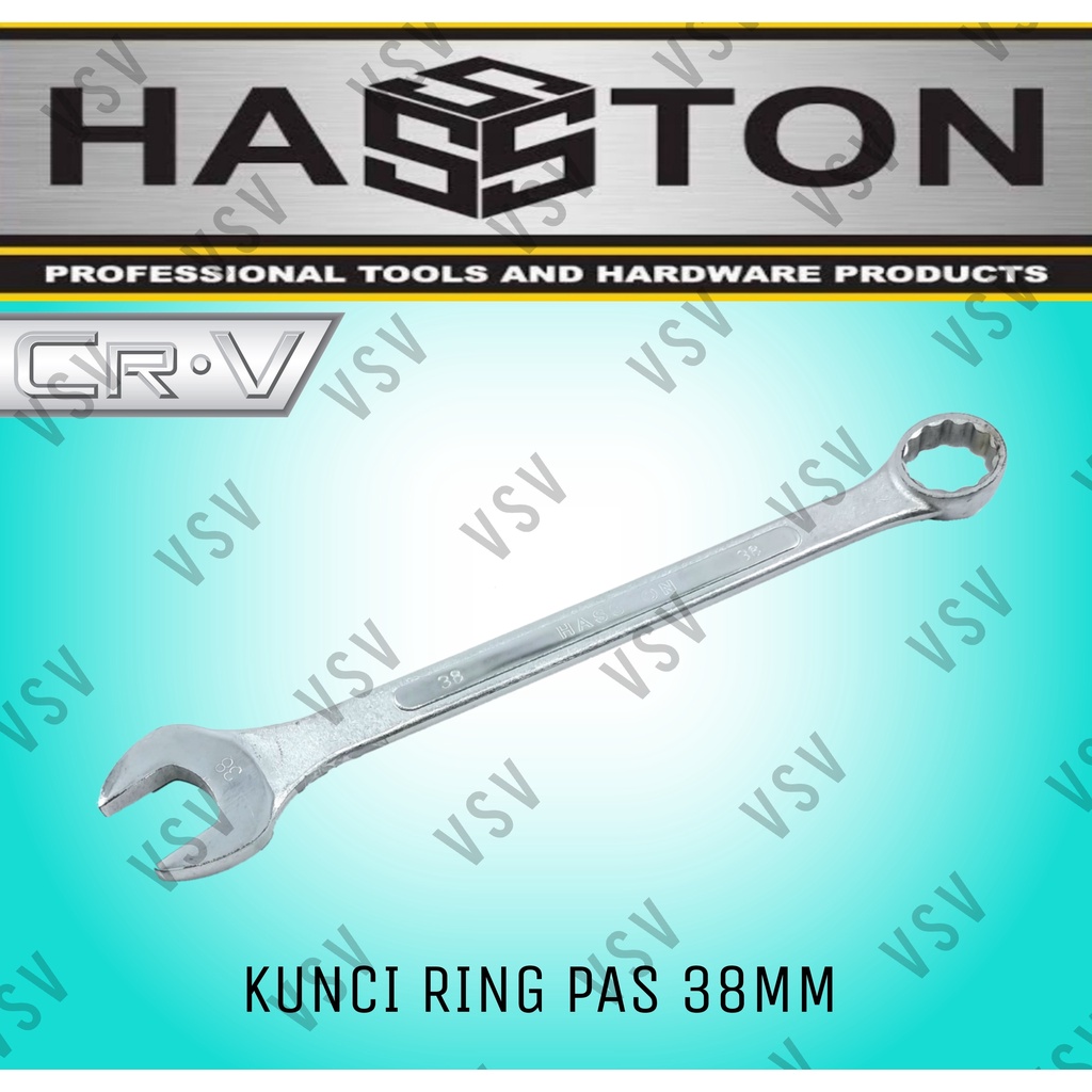 HASSTON Kunci Ring Pas 38mm Combination Wrench 38mm Ringpas 38mm Spanner