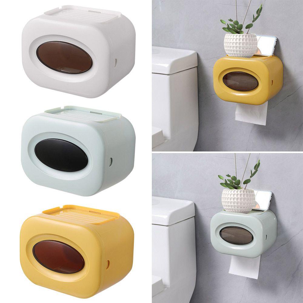 Populer Tempat Kertas Toilet Multi Fungsi Tahan Air Dinding Dapur Penyimpanan Kertas Roll/Draw Paper Dispenser