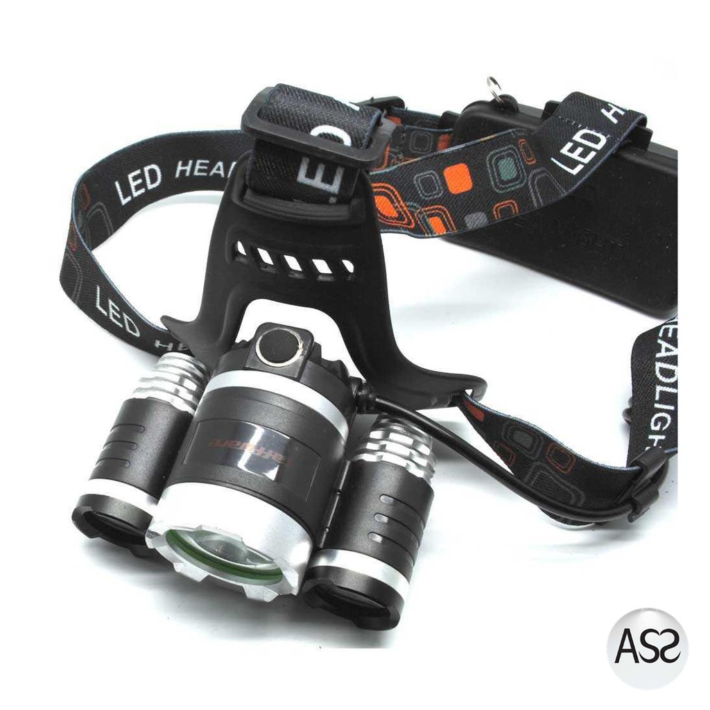 ASS Shop - TaffLED Power Headlamp 3 LED 5000 Lumens Cree XM-L - T6 HD-LD