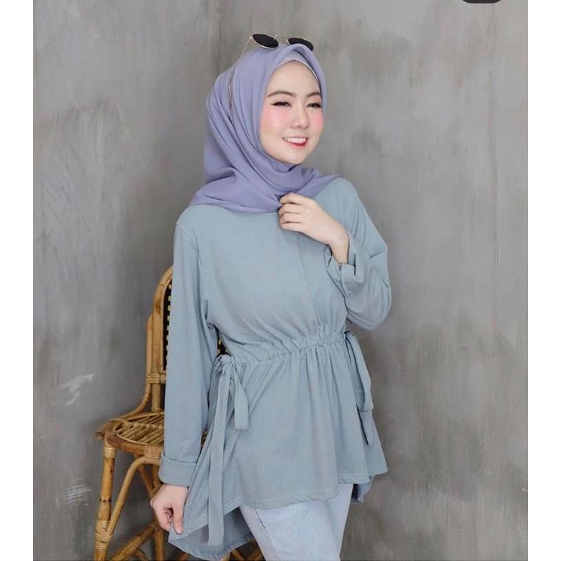 NICOLE BLOUSE/atasan murah/pakaian wanita/blouse wnaita