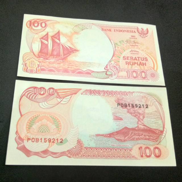 Uang kuno Rp 100 tahun 1992 kapal pinisi