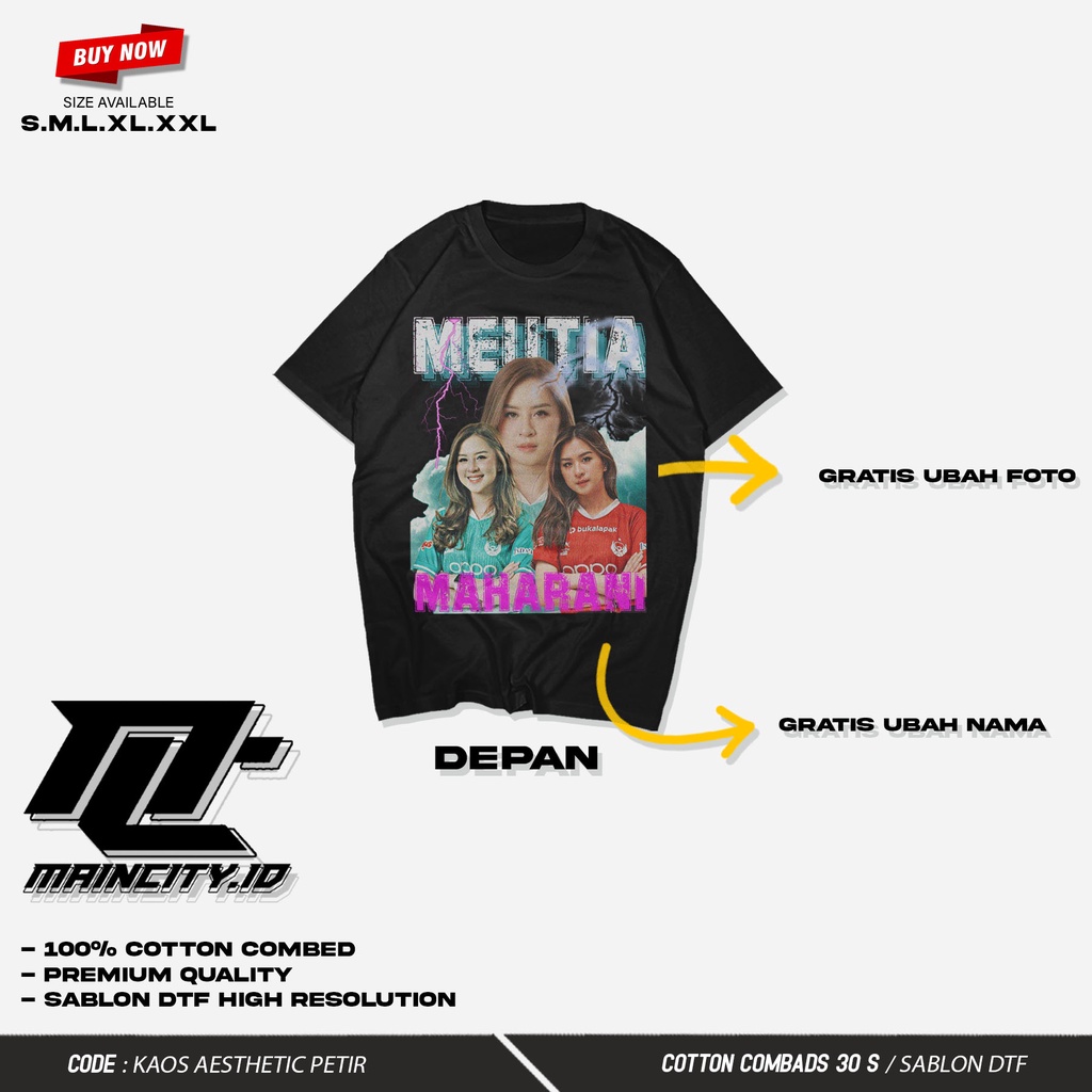 Kaos Custom Bucin Aesthetic Street Wear | Kaos Viral Tiktok MAINCITY_ID