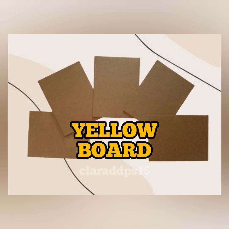 

Yellow Board / Carton Board untuk Photocard