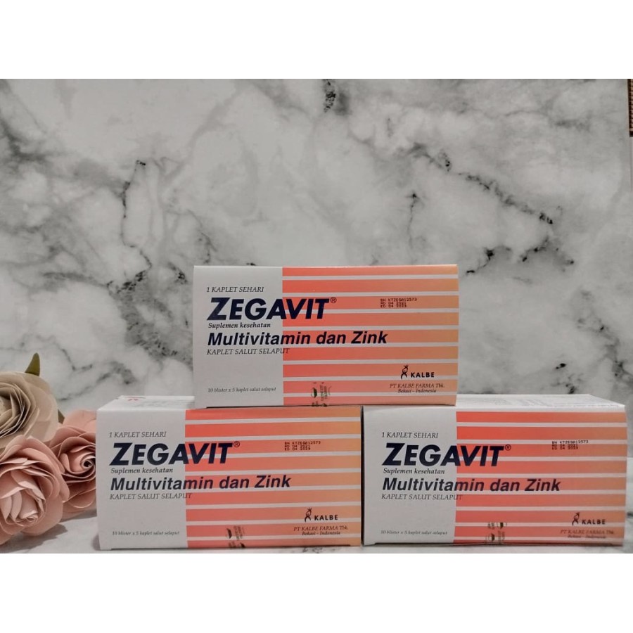 ZEGAVIT BOX - Multivitamin dan Zink Dewasa 50 Tablet