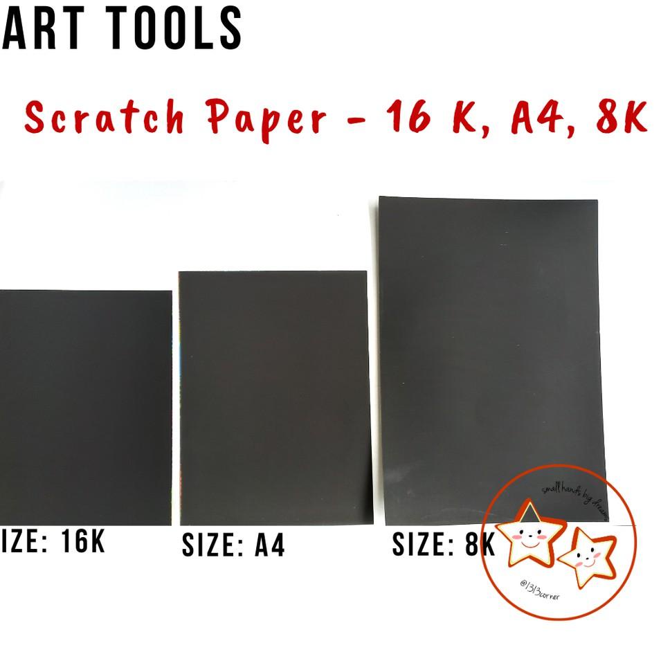 

[KODE PRODUK WGIOS3499] Scratch Paper / Kertas Hitam Kaligrafi