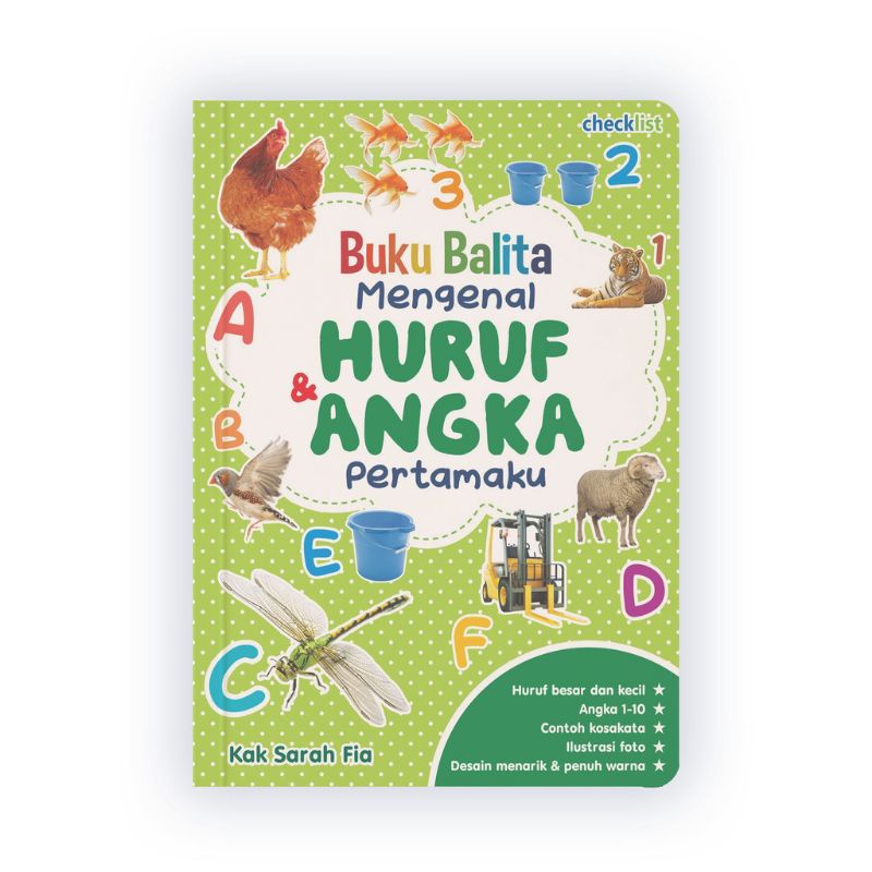 BUKU  HURUF DAN ANGKA PERTAMAKU : BUKU BALITA MENGENAL
