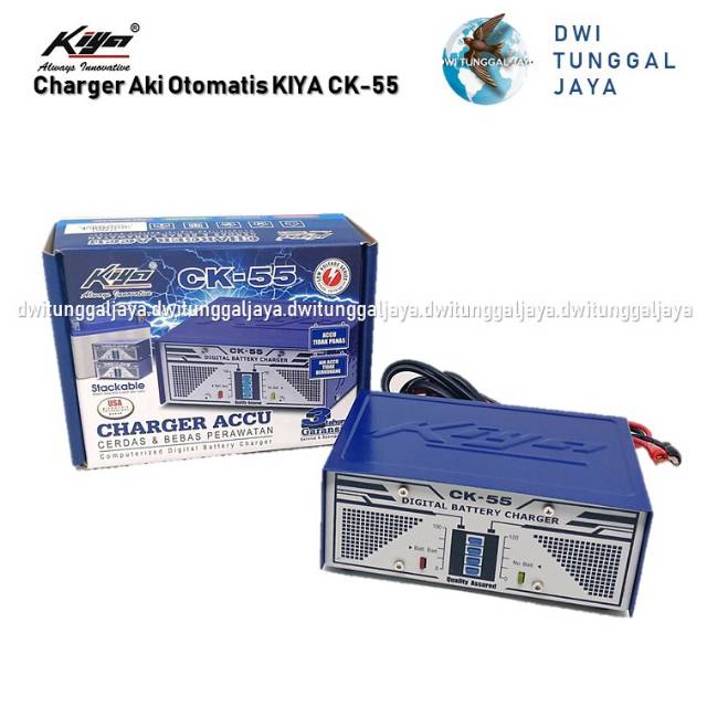 Charger Cas Aki Accu Otomatis KIYA CK 55 CK55 Walet