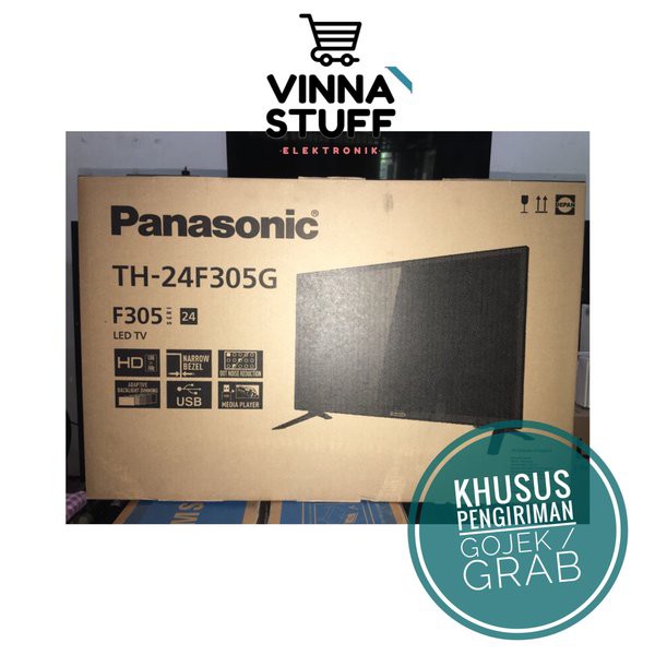 Solusi Televisi TV Led 24 Inch Panasonic TH-24F305G F305G - Monitor HDMI USB Movie Diskon