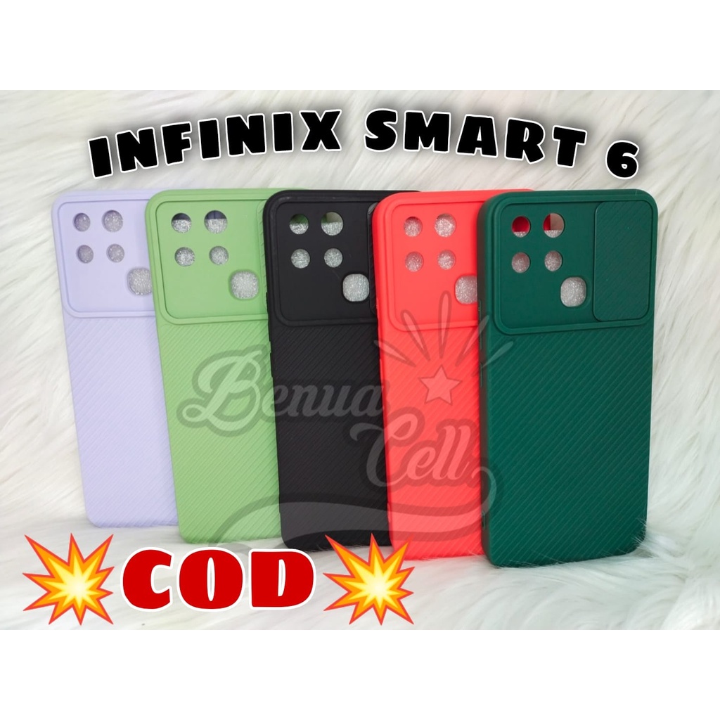 INFINIX SMART 6 CASE LIDE KAMERA INFINIX SMART 6 SOFTCASE SLIDING KAMERA SMART 6 - BC