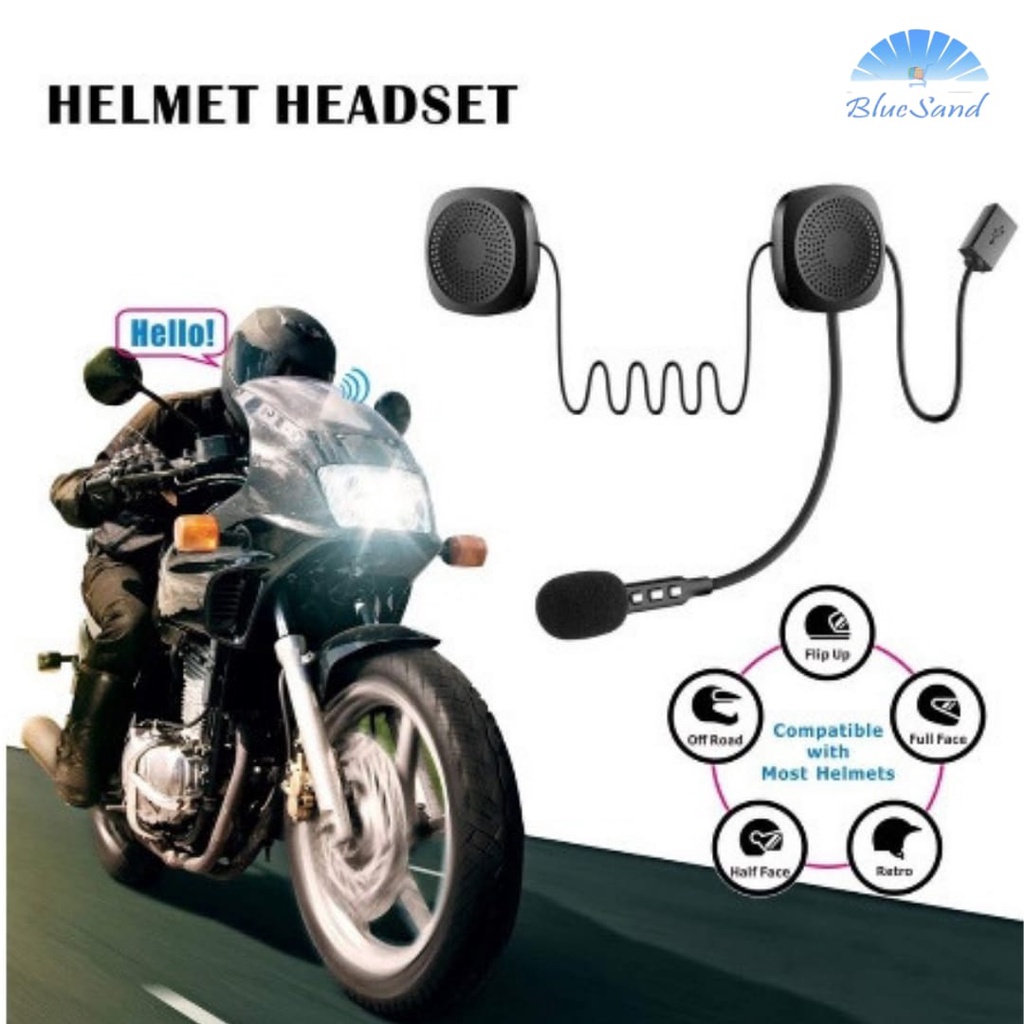 Headset Helm Bluetooth / HeadPhone Helm Bluetooth / Headset Helmet / Headset Bluetooth Helm Motor / Headphone Helmet with Microphone Music Wireless TERLARIS-3