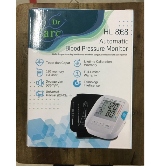 Dr Care Tensimeter Digital HL868 / Tensi Elektrik / Alat Ukur Pengukur Tekanan Darah