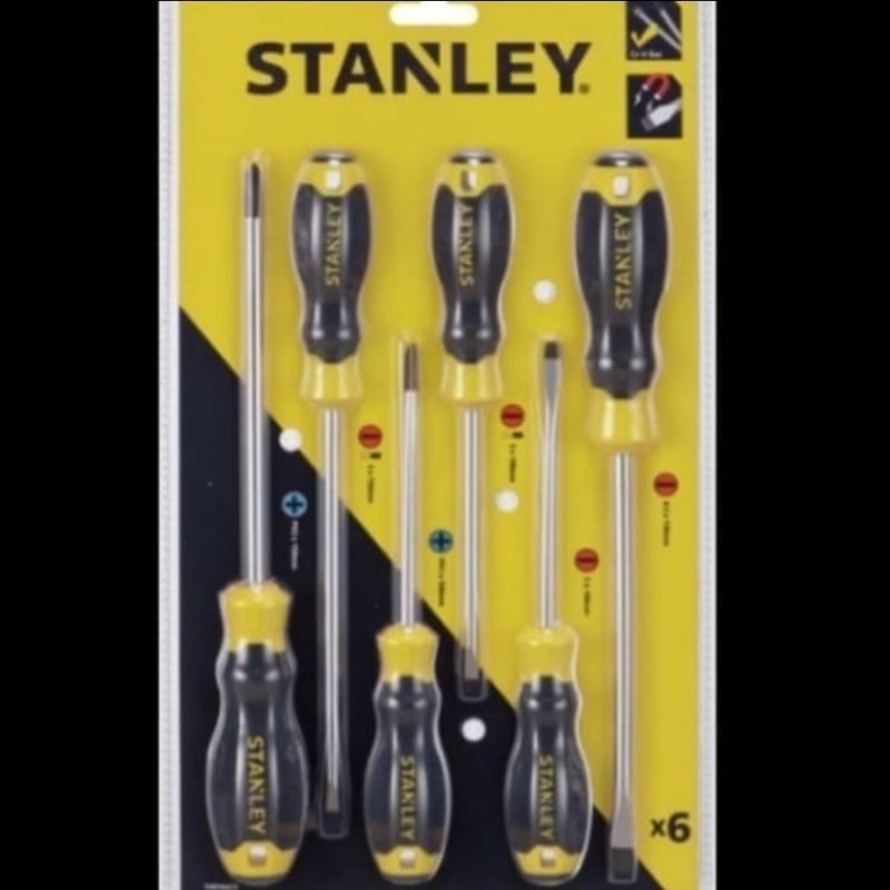 Stanley Obeng Plus Minus 6 Pcs Set Stanley STMT66672 Cushion Grip S