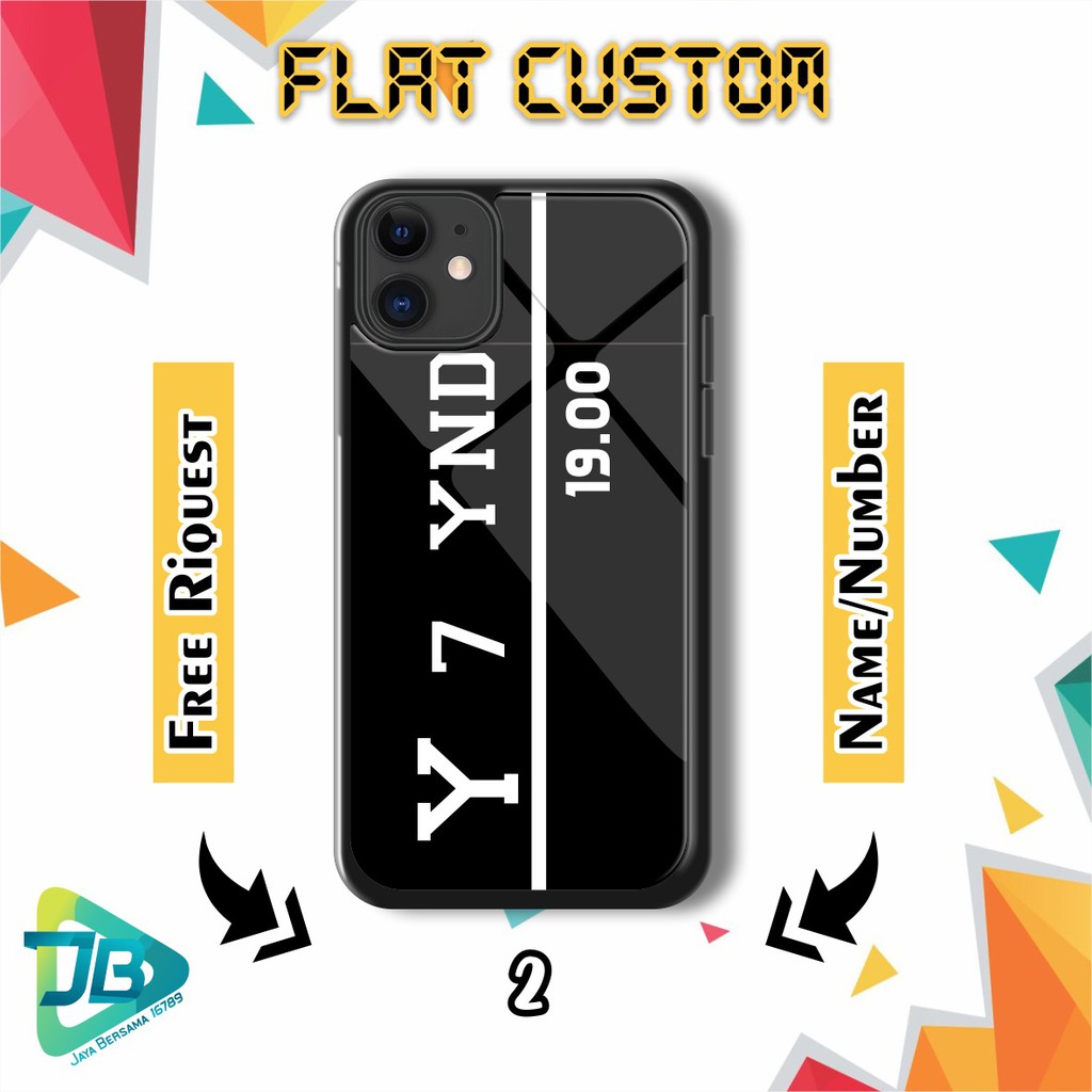 HARDCASE 2D GLOSSY FLAT CUSTOM OPPO VIVO XIAOMI SAMSUNG REALME IPHONE ALL TYPE JB4776