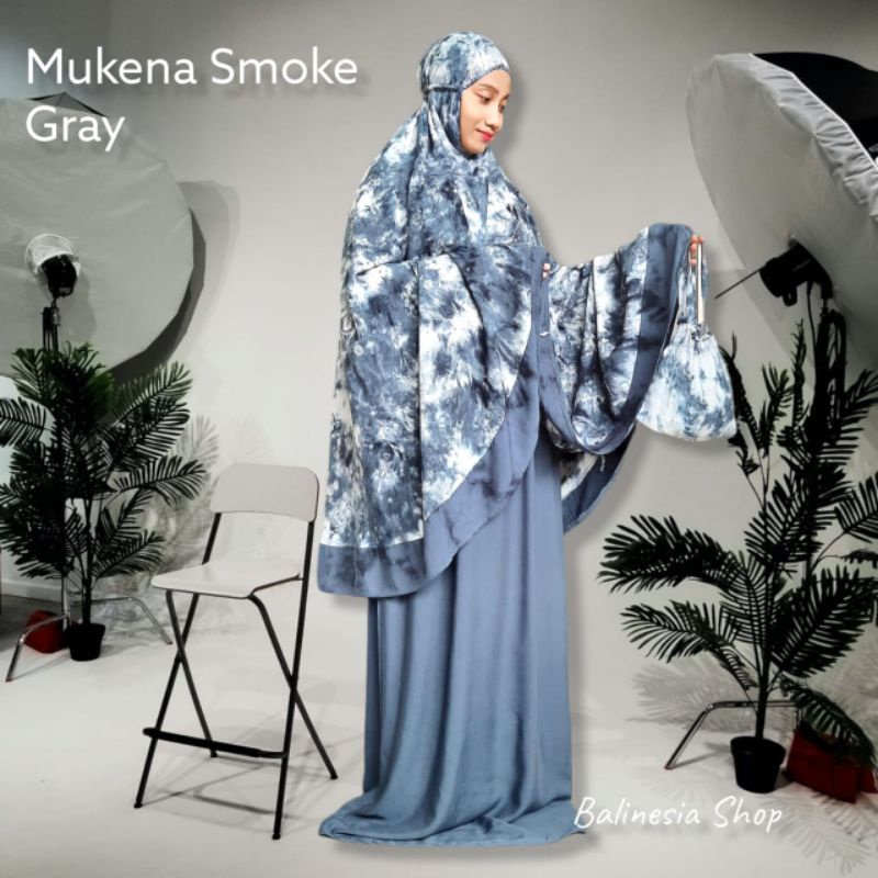 MUKENA BALI SMOKE ATAS JUMBO KATUN RAYON